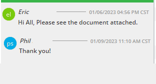 Signing Room Chat Window
