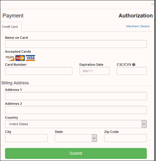 Authorization Form (Classic)